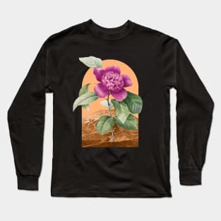 Floral Landscape Camellia Long Sleeve T-Shirt